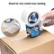 Pacific Mailer Packing Tape Dispenser Gun 2 Inch Tape Gun with Carton Packing Tape Lightweight Industrial Side Loading Dispenser Blue